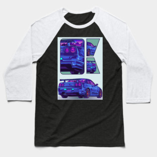 Skyline Gtr R34 Baseball T-Shirt