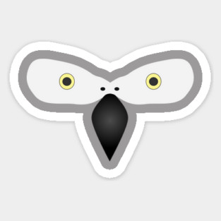 African Grey Parrot Halloween Costume Sticker