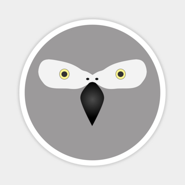 African Grey Parrot Halloween Costume Magnet by Einstein Parrot