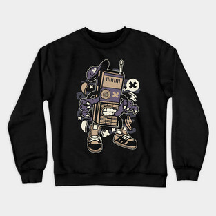 Vintage radio monster Crewneck Sweatshirt