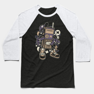 Vintage radio monster Baseball T-Shirt