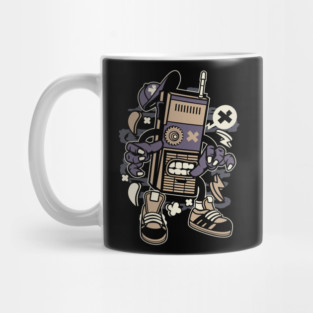 Vintage radio monster Mug