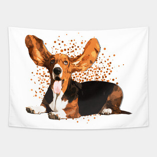 Basset Hound Tapestry