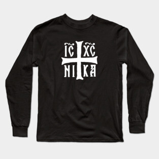Christogram IC XC NIKA Jesus Christ is Winner Orthodox Long Sleeve T-Shirt