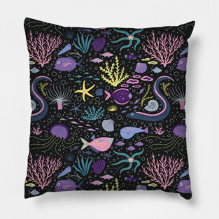 Ocean Life Pattern Pillow