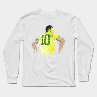 Pele - Brazil Legend Long Sleeve T-Shirt