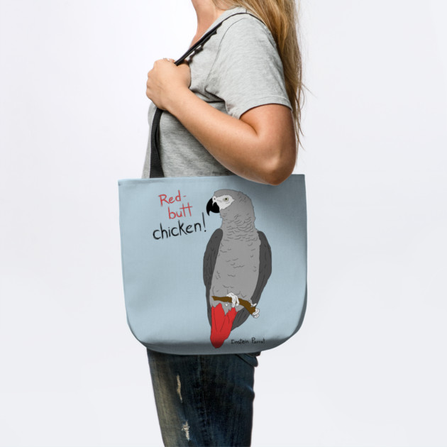 African Grey Parrot Red Butt Chicken by Einstein Parrot