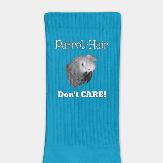 African Grey Parrot Feather Hair by Einstein Parrot