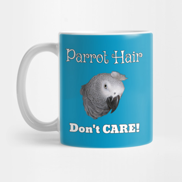 African Grey Parrot Feather Hair by Einstein Parrot