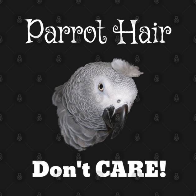African Grey Parrot Feather Hair by Einstein Parrot