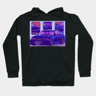 Skyline Gtr R33 Minimalist Sports Hoodie