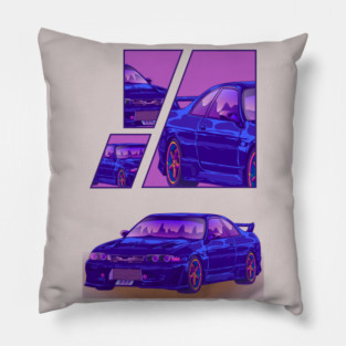 Skyline Gtr R33 Minimalist Sports Pillow