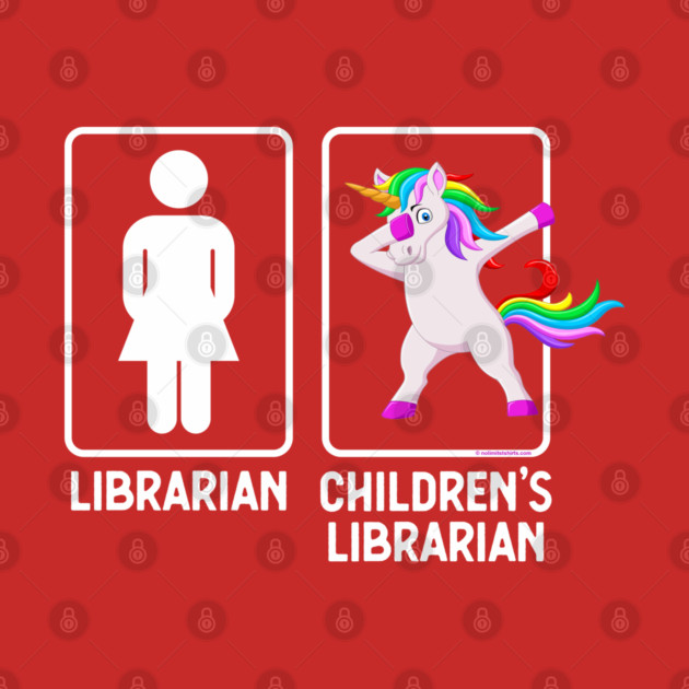 Funny Librarian Vs Children's Librarian Dabbing Unicorn Gag by creative