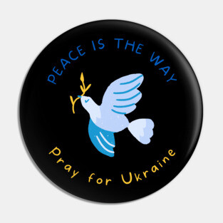 Ukraine Support No War Promote Peace Pin