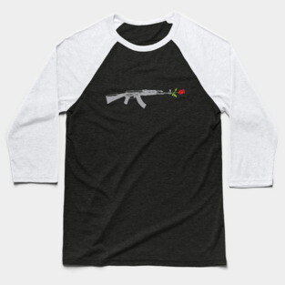 Kalashnikov Rose Baseball T-Shirt