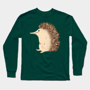 Happy Hedgehog Sketch Long Sleeve T-Shirt