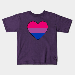 Bisexual Pride Heart Kids T-Shirt