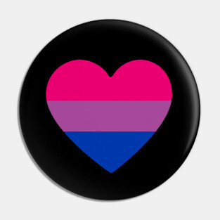 Bisexual Pride Heart Pin