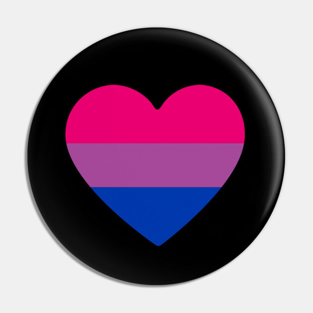 Bisexual Pride Heart Pin by LittleGreenHat