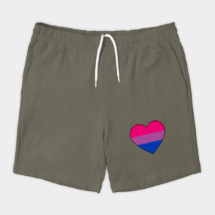 Bisexual Pride Heart Shorts