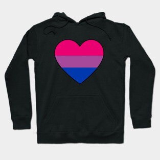 Bisexual Pride Heart Hoodie
