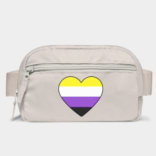 Non-Binary Pride Heart Bag