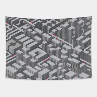 Brutalist Utopia Tapestry