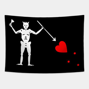 Flag Of Blackbeard Tapestry