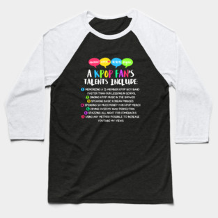 KPOP FAN'S TALENTS Baseball T-Shirt