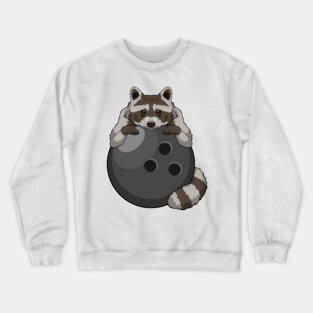 Raccoon Bowling Bowling ball Crewneck Sweatshirt