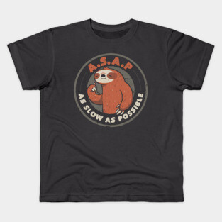 As Slow As Possible - Lazy Cute Funny Sloth Gift Kids T-Shirt