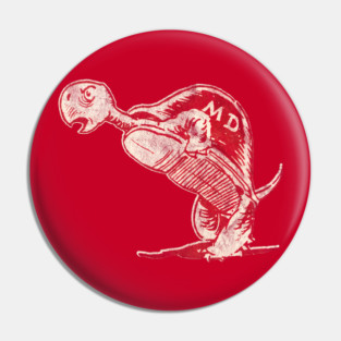 Maryland U Vintage Mascot Distressed Version Pin