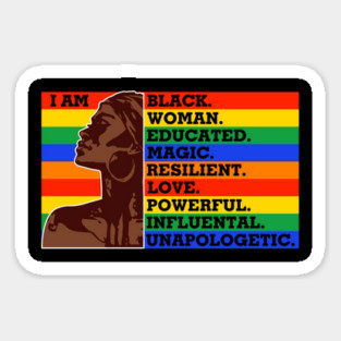 I am a black woman, Black Queen, Black Girl Magic Magnet