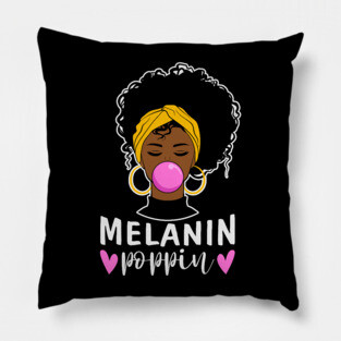 Melanin Poppin Pillow