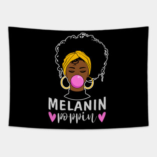 Melanin Poppin Tapestry