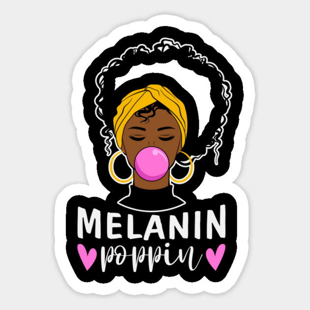 Melanin Poppin Magnet by UrbanLifeApparel