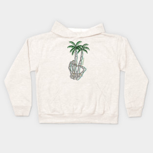 Peace palm Tree Kids Hoodie