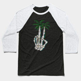 Peace palm Tree Baseball T-Shirt