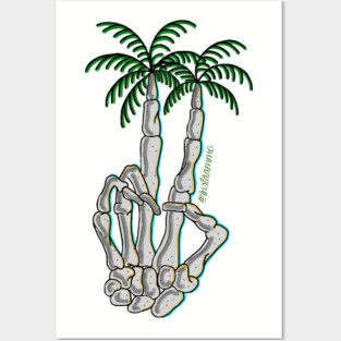 Peace palm Tree Posters and Art