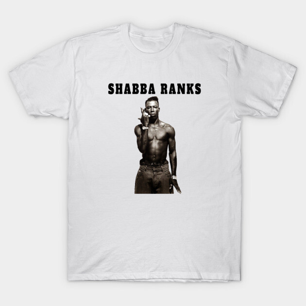 90s SHABBA RANKS Tシャツ RAP TEES REGGAE Vintage 90's Shabba Ranks Bootleg Rap Tee Double-Sided Dancehall T