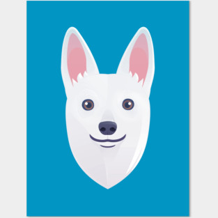 White Shepherd Posters and Art