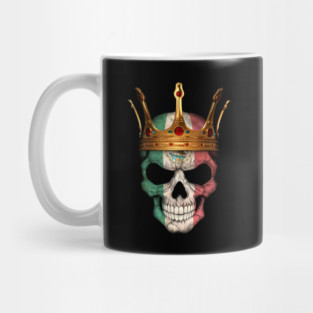 Mexican Flag Skull with Crown Mug