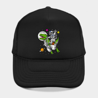 Space Astronaut Riding T-Rex Dinosaur Hat
