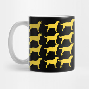 Crowd of Yellow Lab Silhouette Mug