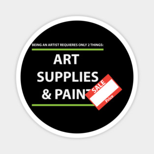 art supplies and pain Magnet