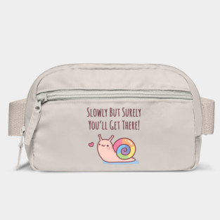 Cute Snail With Rainbow Shell Slowly But Surely Bag