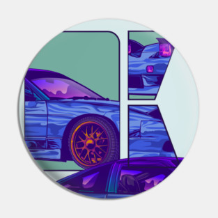 JDM Mazda RX7 Minimalist Pin