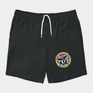 I survived the 70's twice funny retro 80th Birthday Gift for Men Women Shorts