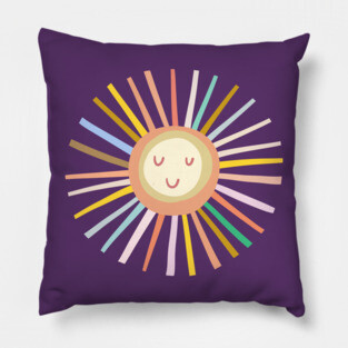 Rainbow Sun Pillow