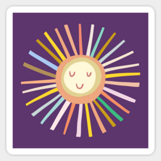 Rainbow Sun Sticker